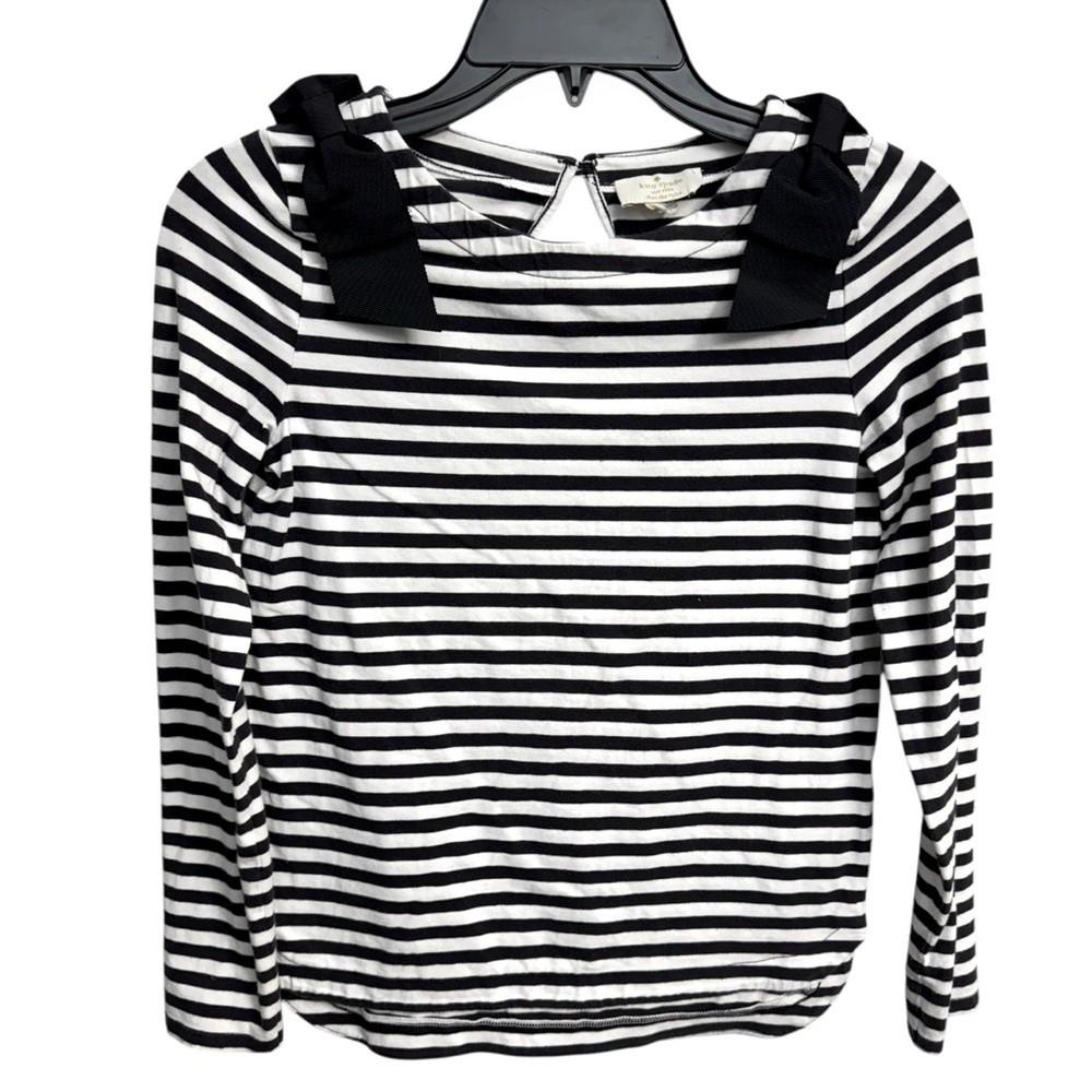 kate spade Black and White Striped Blouse